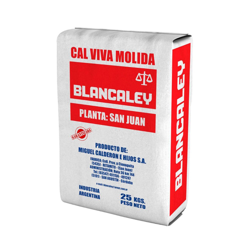 Cal viva construccion instantanea mayor rendimiento bolsa x 25kg