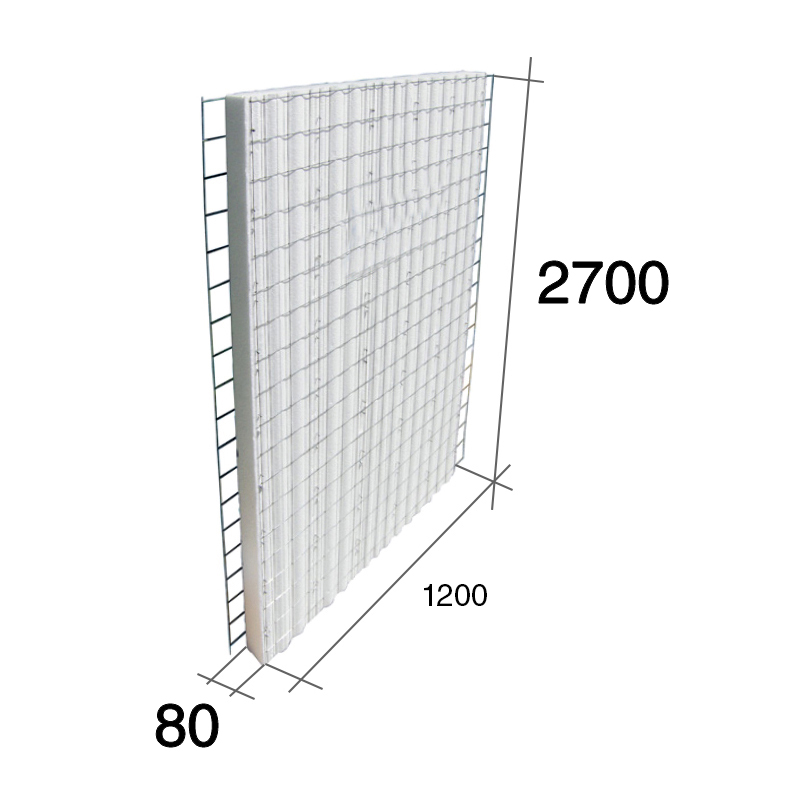 Panel construccion 3D Concrehaus EPS Isopor estructural 80mm x 1200mm x 2700mm