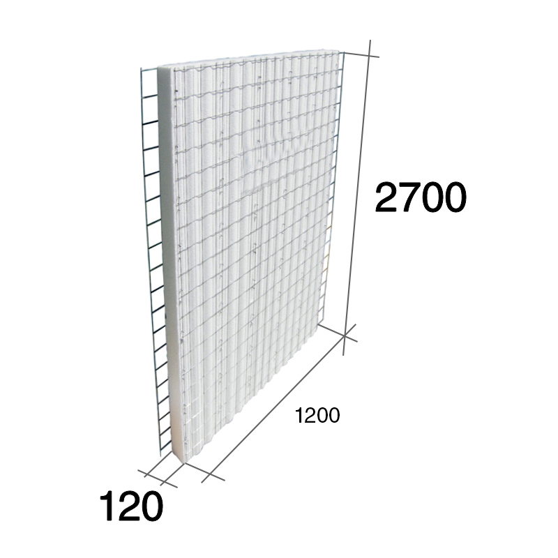 Panel construccion 3D Concrehaus EPS Isopor estructural 120mm x 1200mm x 2700mm