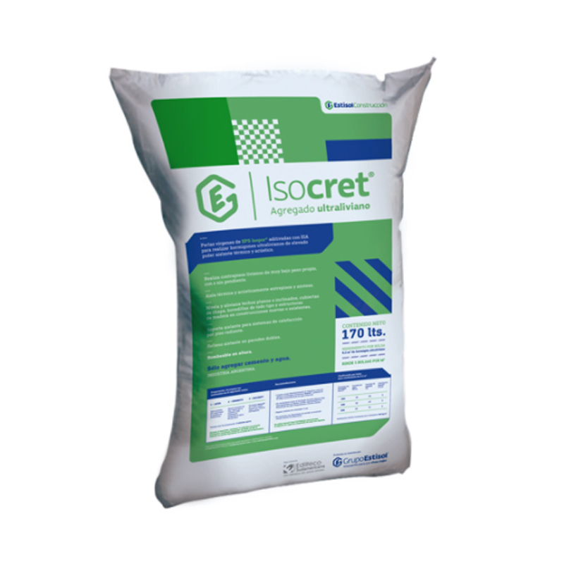 Perlas EPS aditivadas hormigon alivianado Isocret bolsa x 170l
