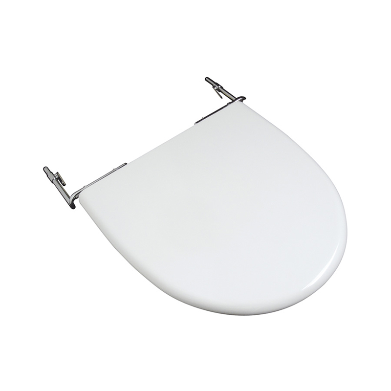 Tapa bidet resina sintetica Marina herraje cromado 3 agujeros blanco brillante 24mm x 366mm x 412mm