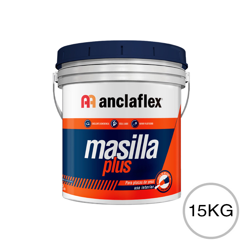 Masilla tomado juntas construccion seco y terminacion interior Plus lista para usar balde x 15kg