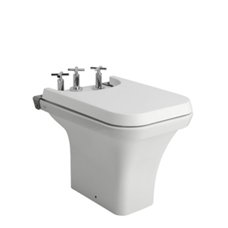 Bidet Milena apto tapa 3 agujeros blanco brillante 372mm x 392mm x 584mm