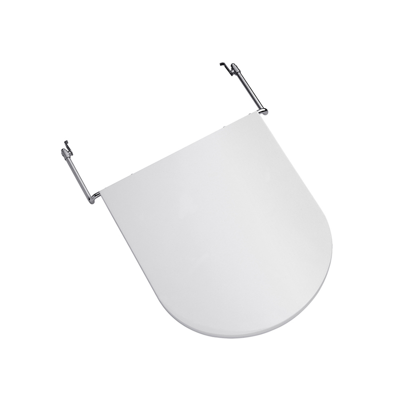 Tapa bidet resina sintetica Qubiq herraje metalico 3 agujero blanco brillante 21mm x 365mm x 420mm