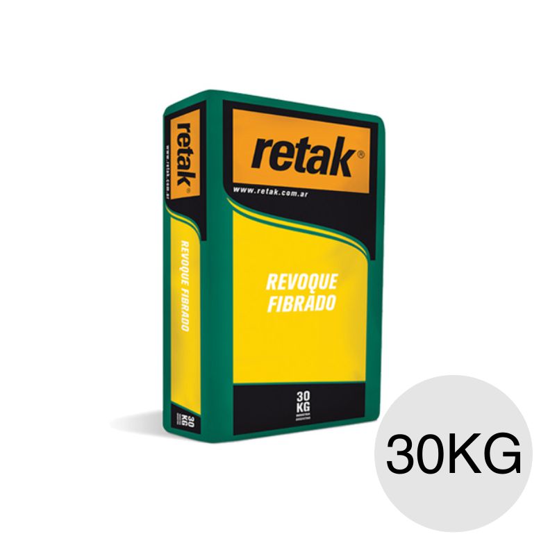 Revoque cementicio fibrado ladrillos HCCA bolsa x 30kg