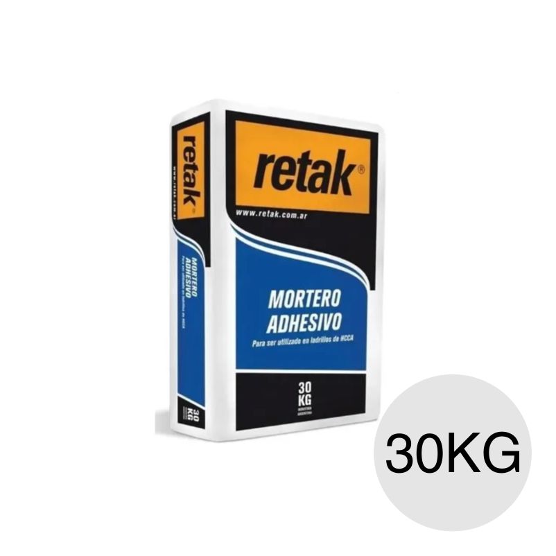 Mortero adhesivo cementicio ladrillos HCCA bolsa x 30kg