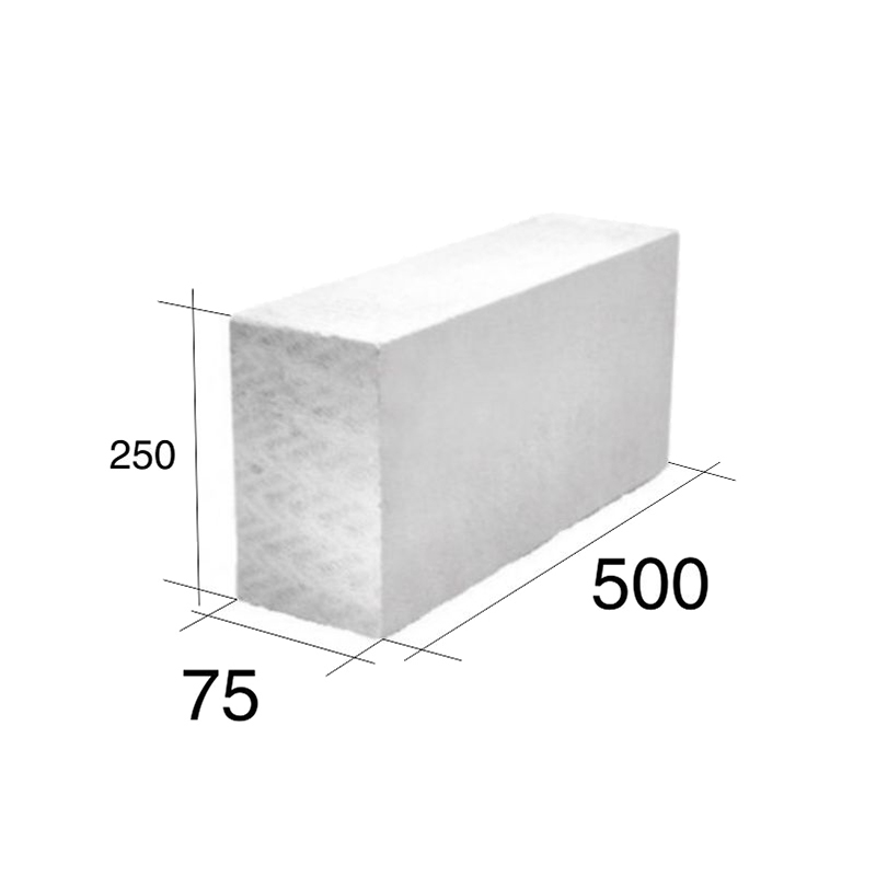 Ladrillo macizo 7.5 HCCA 75mm x 250mm x 500mm