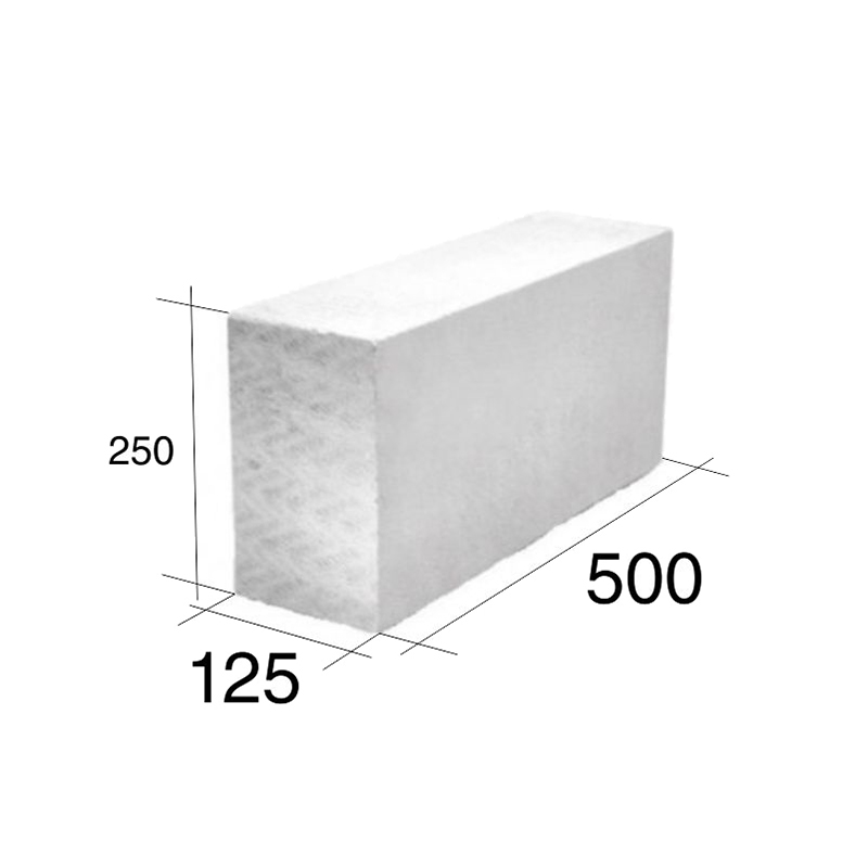 Ladrillo macizo 12.5 HCCA 125mm x 250mm x 500mm