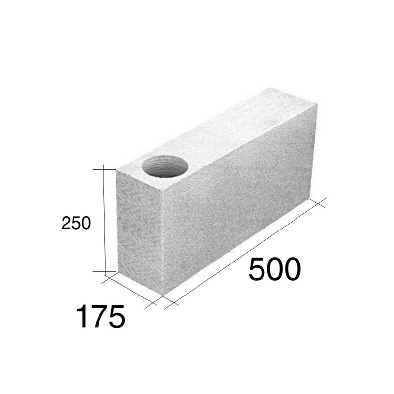 Ladrillo O17.5 tensor esquina HCCA 175mm x 250mm x 500mm