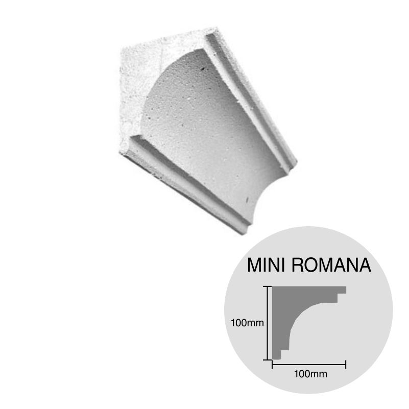 Moldura decorativa HCCA Mini Romana 100mm x 100mm x 500mm