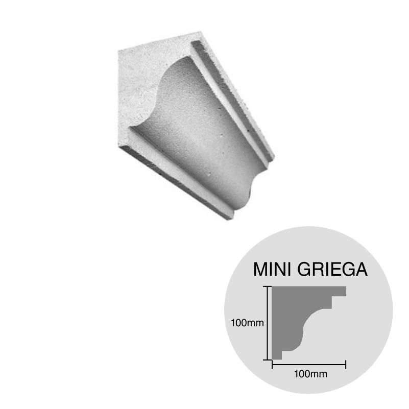Moldura decorativa HCCA Mini Griega 100mm x 100mm x 500mm
