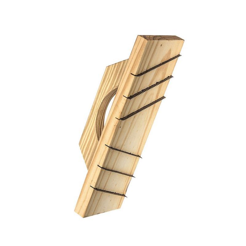 Rasqueta desbaste madera salientes muro HCCA