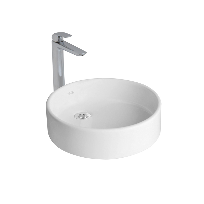 Bacha porcelana Tori de apoyo cilindrica blanco brillante 145mm x ø 365mm