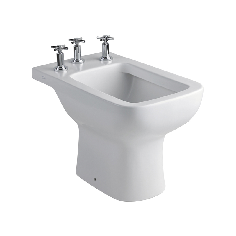 Bidet Trento 3 agujeros blanco brillante 340mm x 390mm x 590mm