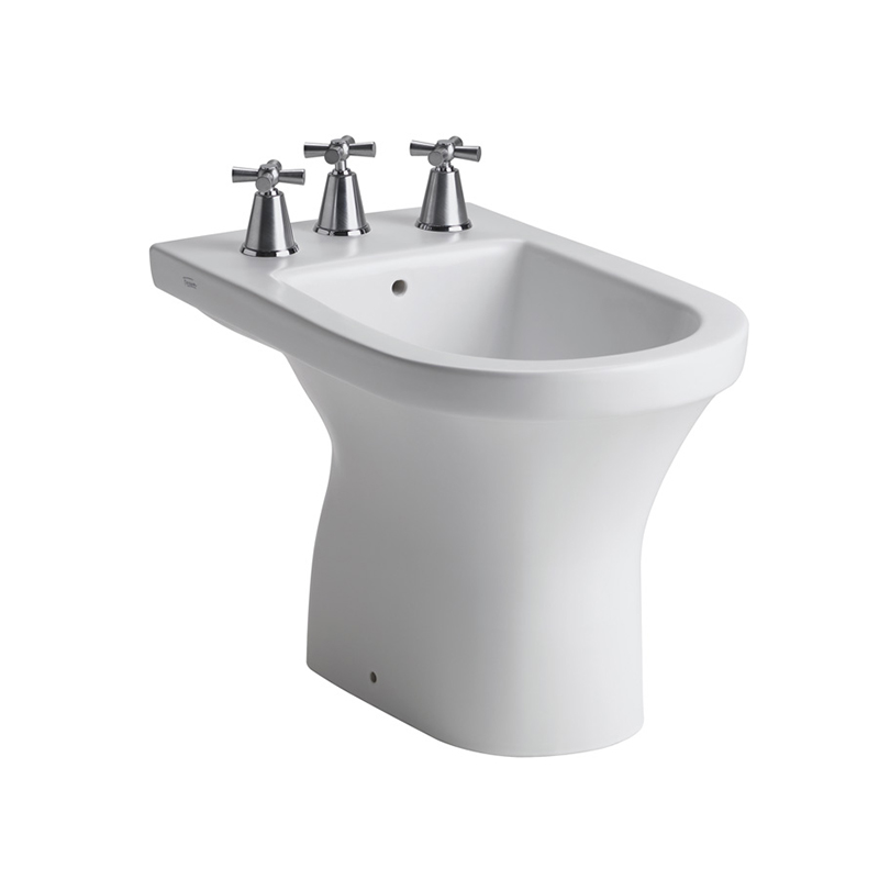 Bidet Varese 3 agujeros blanco brillante 370mm x 395mm x 610mm
