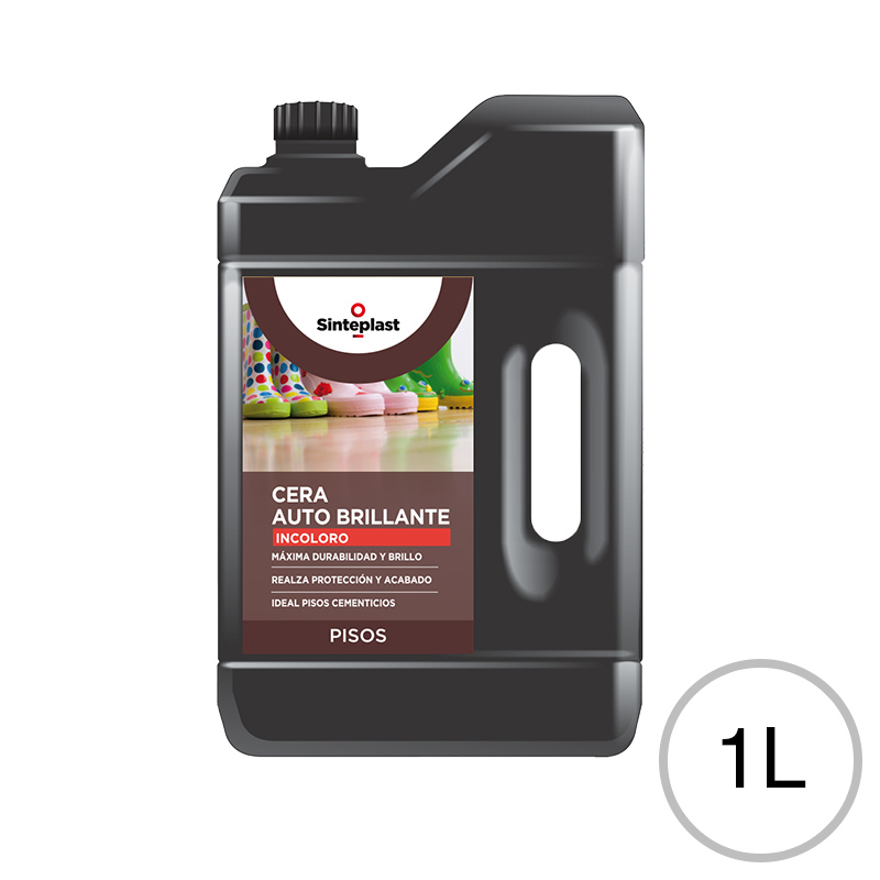 Cera auto brillante base acuosa incolora bidon x 1l