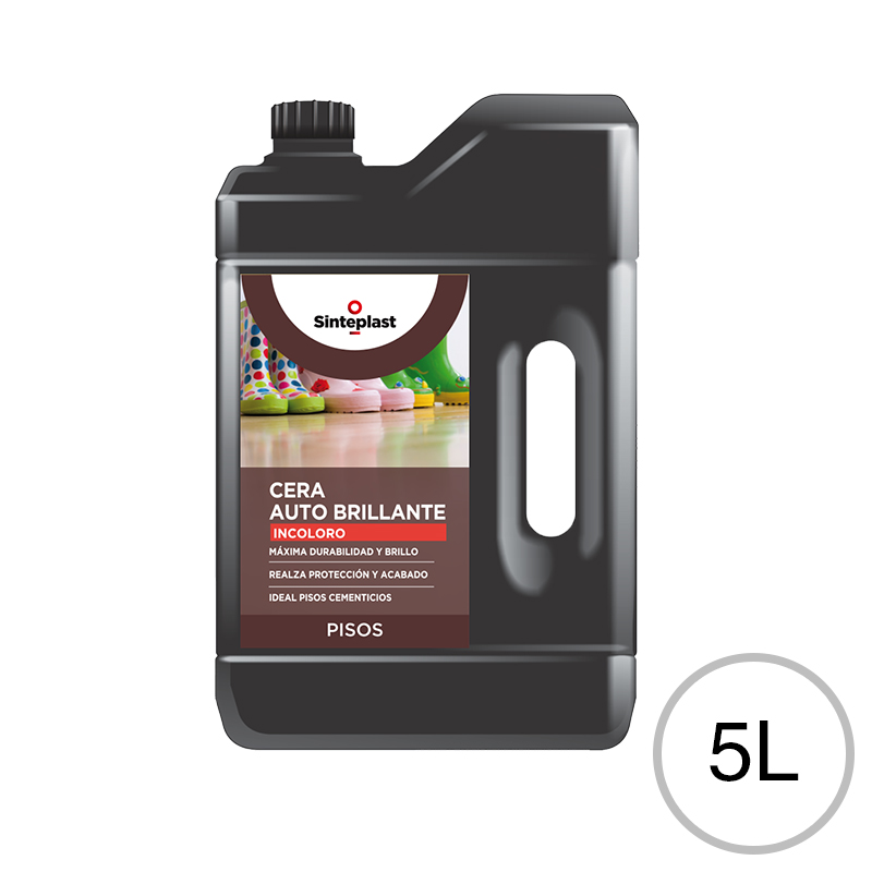 Cera auto brillante base acuosa incolora bidon x 5l