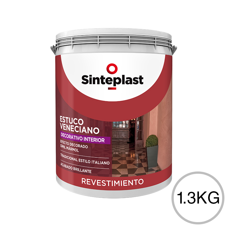 Revestimiento plastico decorativo Estuco Veneciano interior balde x 1.3 kg