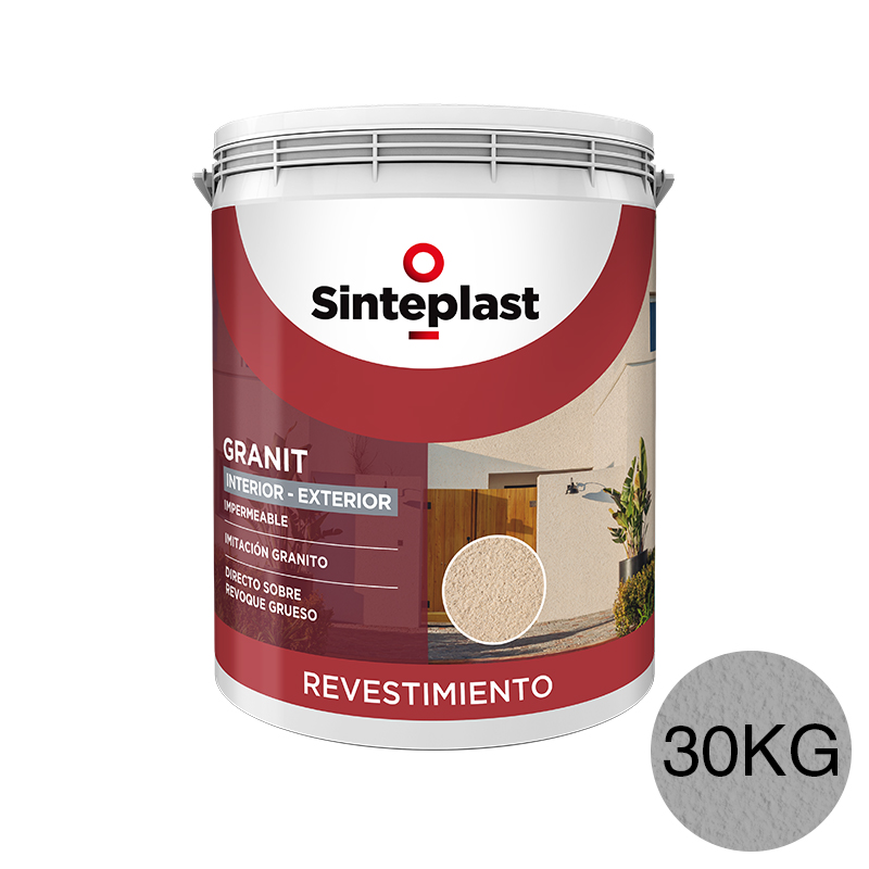 Revestimiento acrilico impermeable imitacion granito Granit exterior interior nube mate balde x 30kg