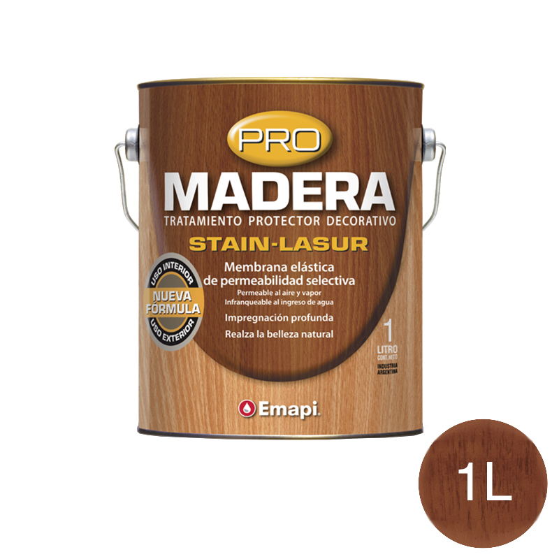 PRO MADERA STAIN LASUR CAOBA BRI 1L