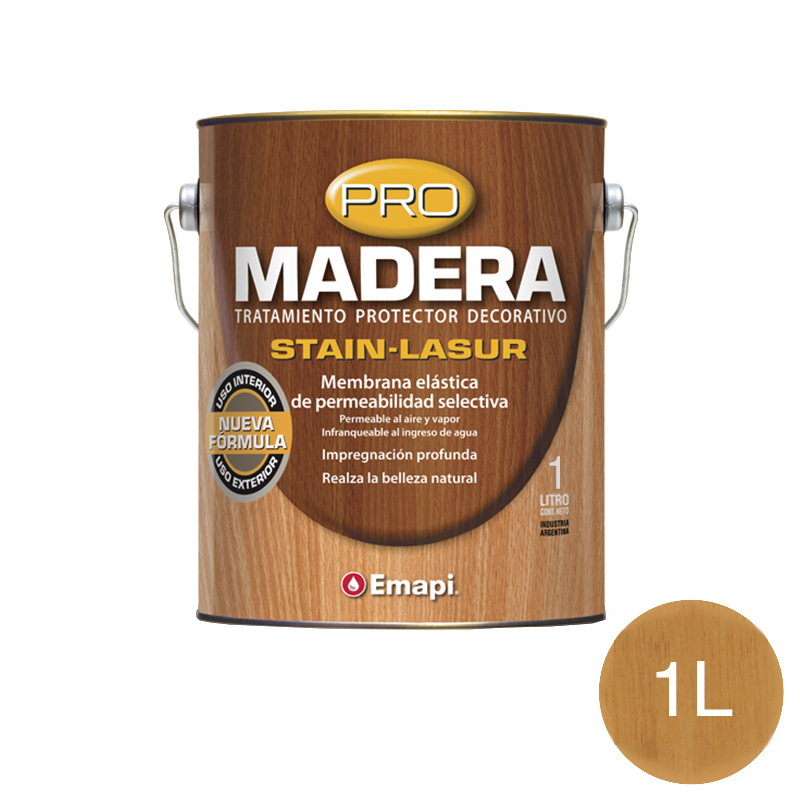 PRO MADERA STAIN LASUR NATURAL SAT 1L