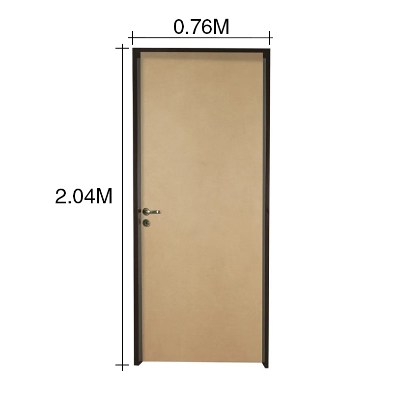 Puerta interior derecha 70 Clasica mdf marco chapa construccion en seco 100mm x 700mm x 2m