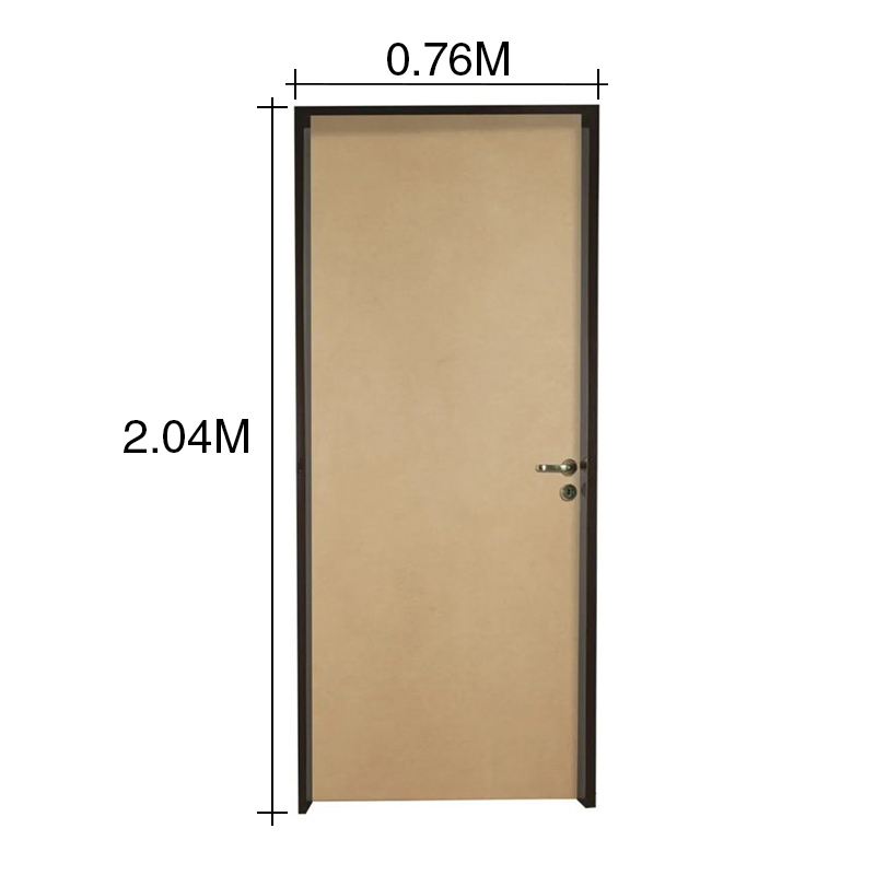 Puerta interior izquierda 70 Clasica mdf marco chapa construccion en seco 100mm x 700mm x 2m