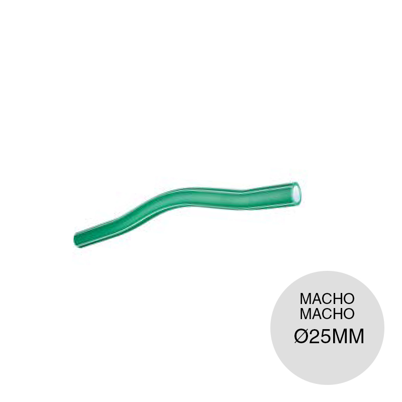 Sobrepaso macho-macho agua fria caliente polipropileno random Fusion PN25 termofusion ø 25mm