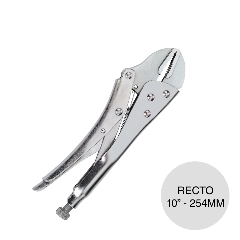 Alicate presion recto acero 10" - 254mm