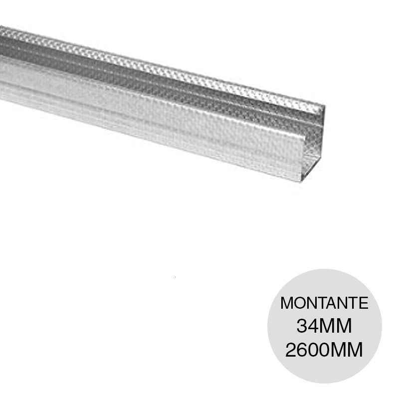 PERFIL MONTANTE 34X0.52X2600MM