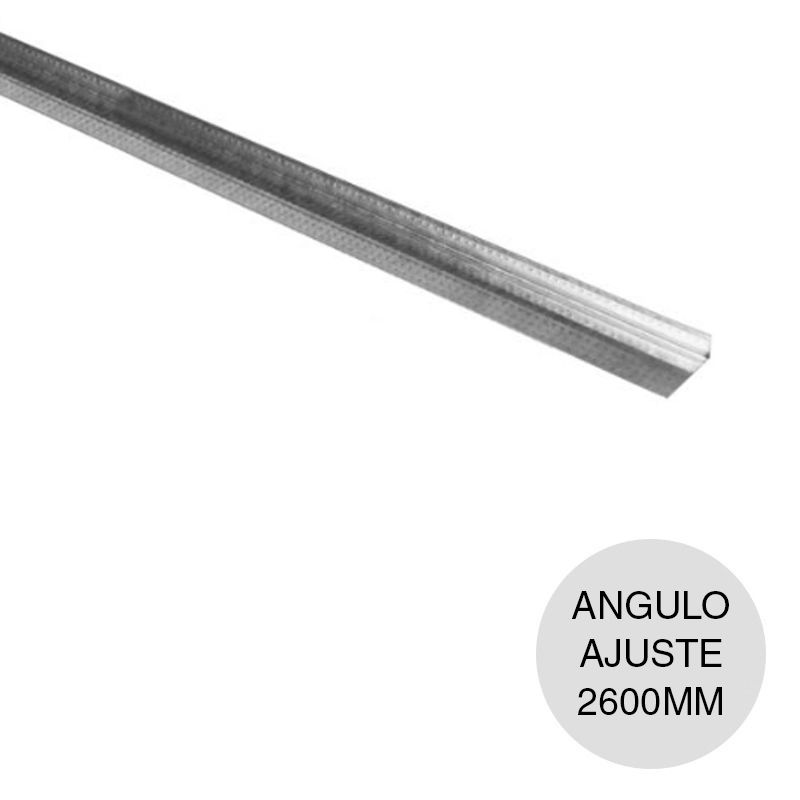 Perfil construccion seco angulo ajuste galvanizado 10mm x 25mm x 2.60m