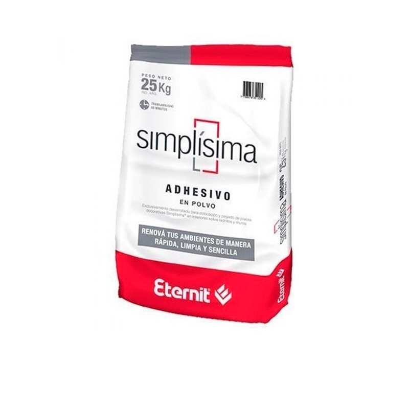 Adhesivo placas cementicias Simplisima bolsa x 25kg