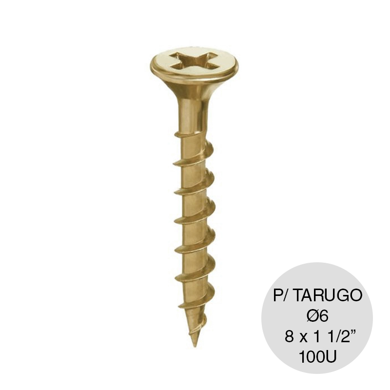 Tornillo autoperforante Fix 8 x 1 1/2" pack x 100u