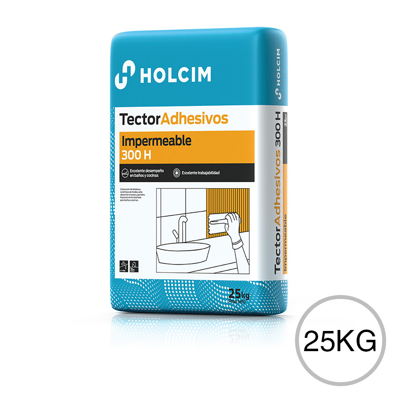 Adhesivo cementicio impermeable p/ceramicos de baños y cocinas bolsa x 25kg