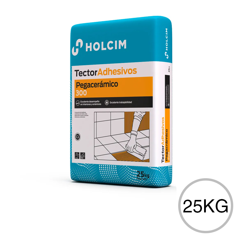 Adhesivo cementicio p/ceramico exterior interior gris bolsa x 25kg