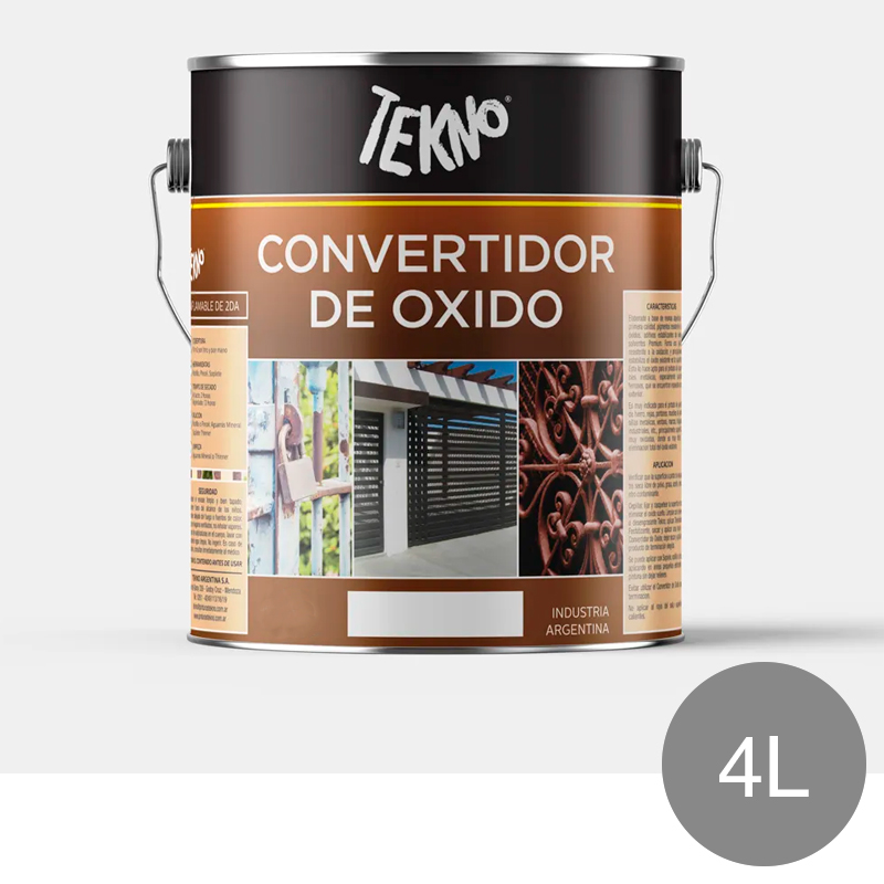 Convertidor de oxido gris mate lata x 4L