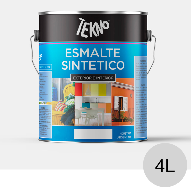 Esmalte sintetico exterior interior aluminio lata x 4L
