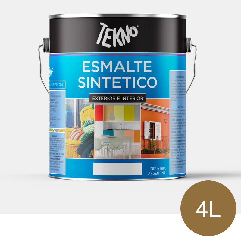 Esmalte sintetico exterior interior beige lata x 4L