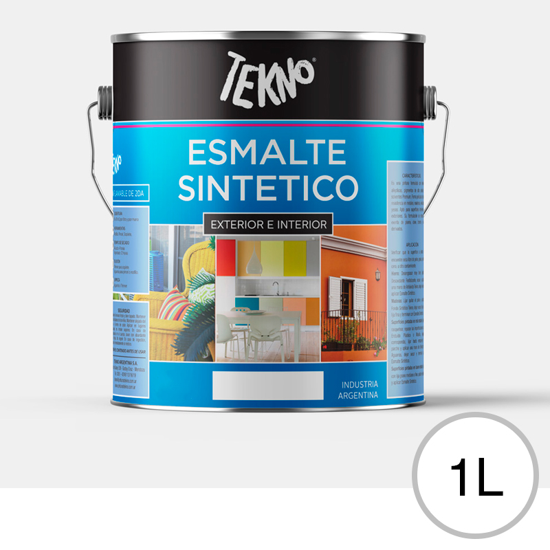 Esmalte sintetico exterior interior blanco satinado lata x 1L