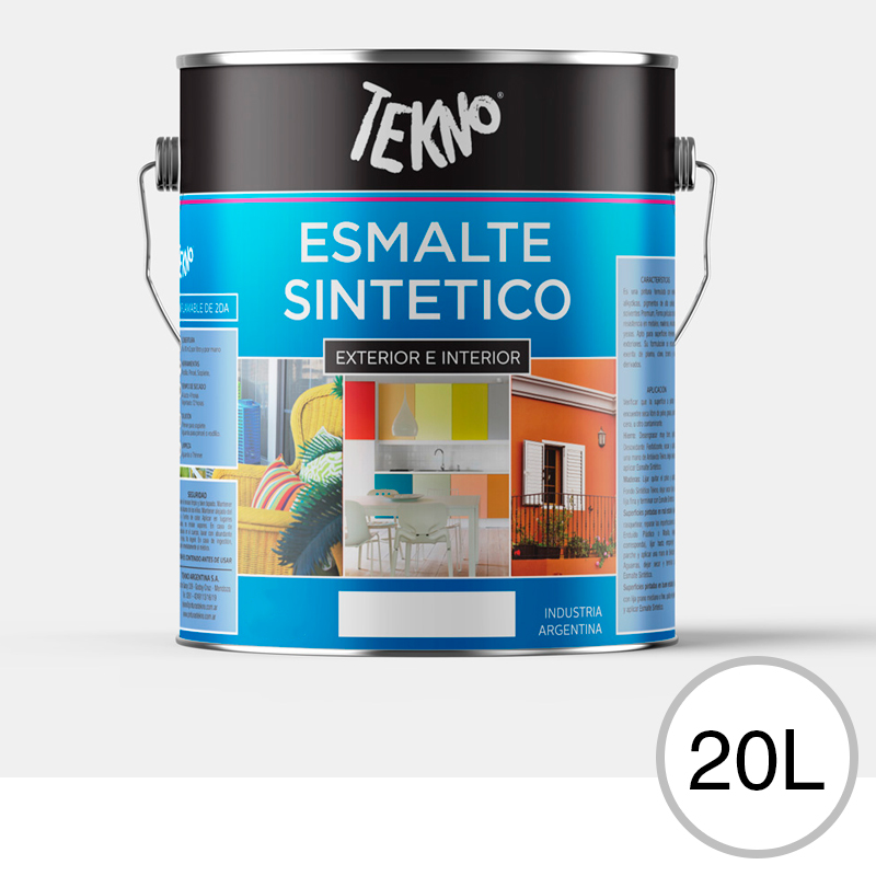 Esmalte sintetico exterior interior blanco satinado lata x 20L
