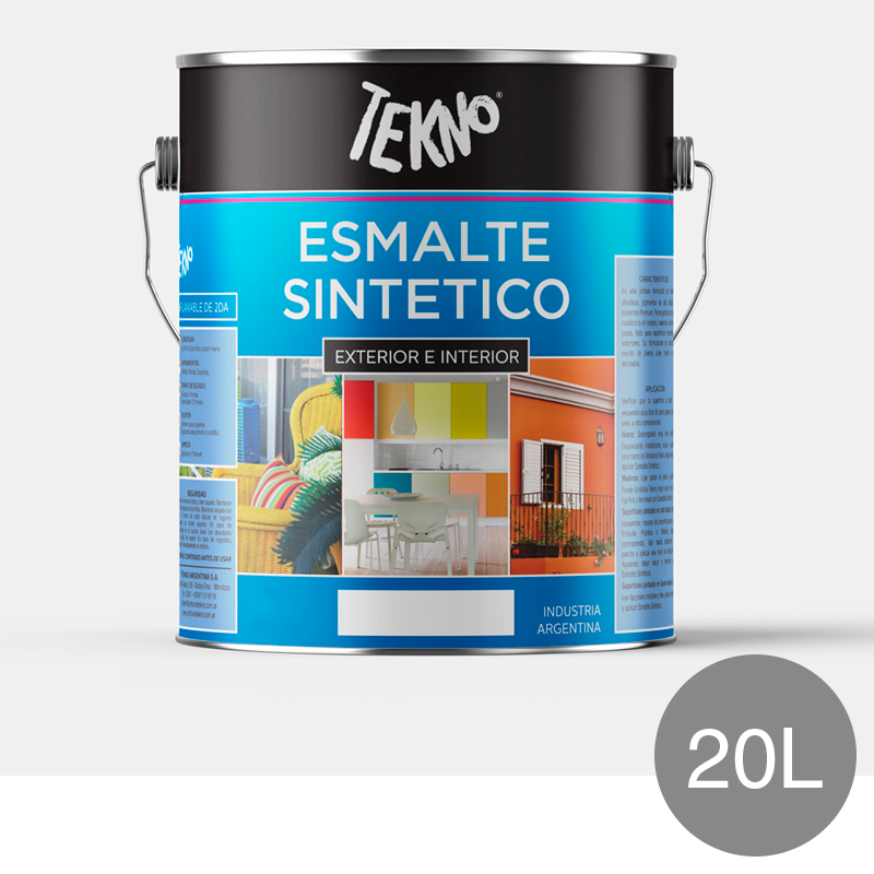 Esmalte sintetico exterior interior gris lata x 20L