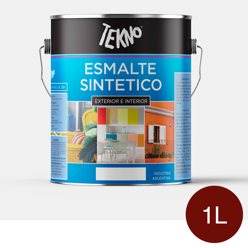 Esmalte sintetico exterior interior rojo oxido lata x 1L