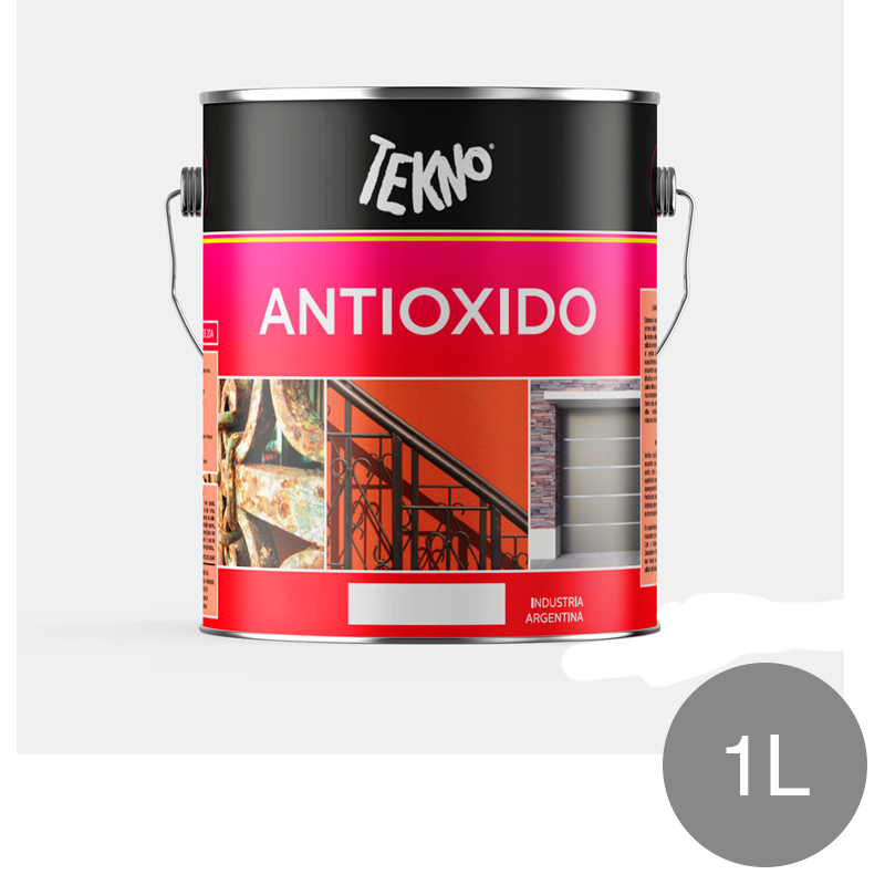 Pintura antioxido sintetico gris mate lata x 1L