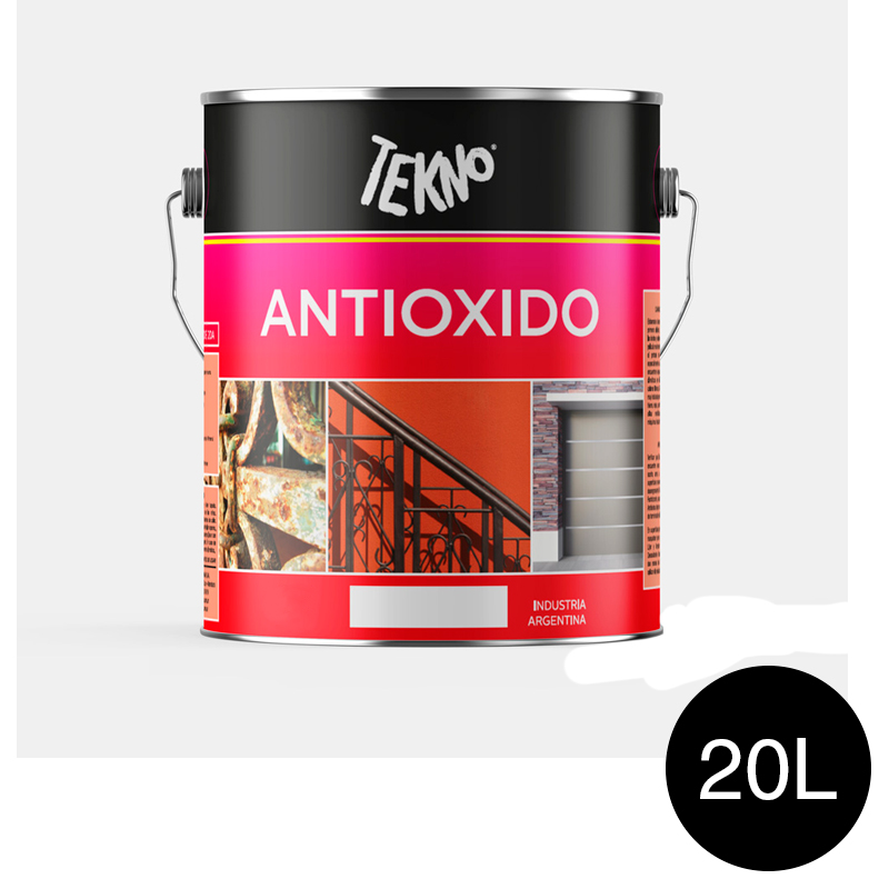 Pintura antioxido sintetico negro mate lata x 20L