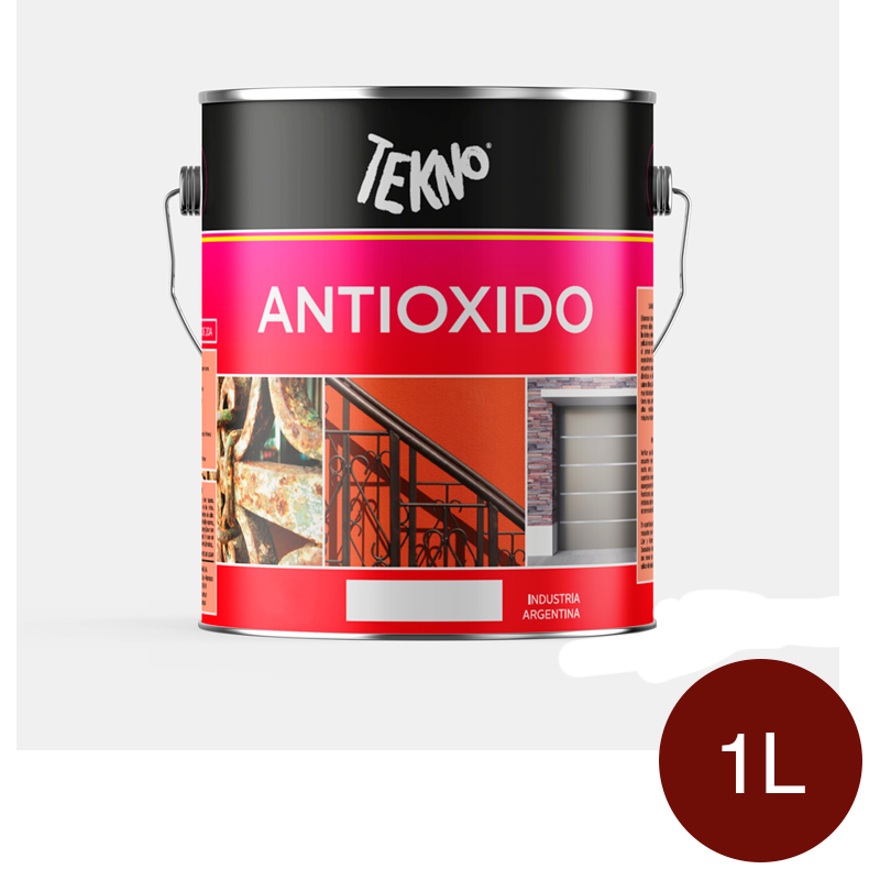 Pintura antioxido sintetico rojo mate lata x 1L