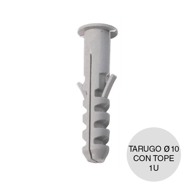 Taco tarugo nylon comun c/tope ø 10mm