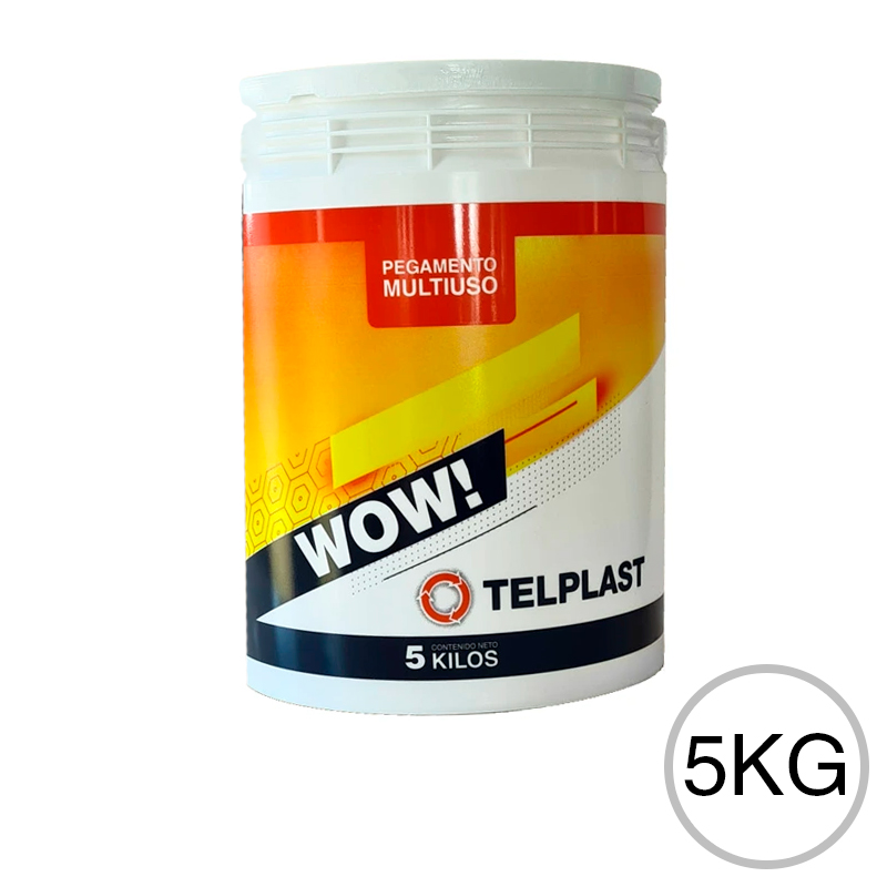 Pegamento acrilico Wow! multiuso exterior interior blanco balde x 5kg