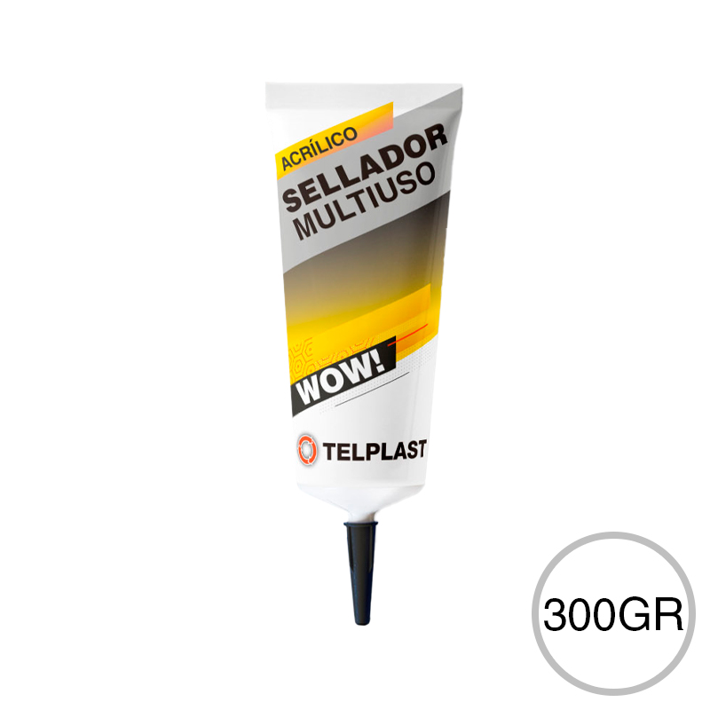 Sellador acrilico Wow! multiuso exterior interior blanco pomo x 300gr
