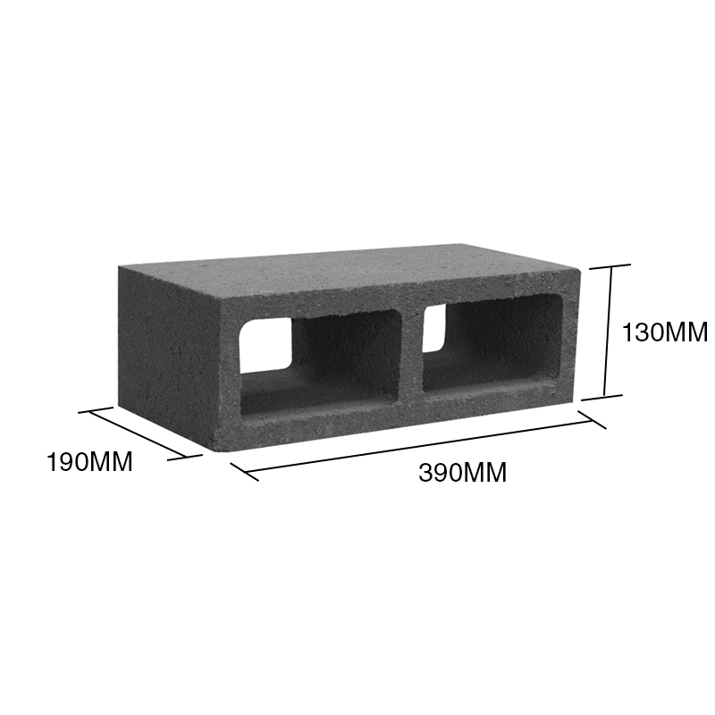 Bloque T13 portante hormigon comun 130mm x 190mm x 390mm