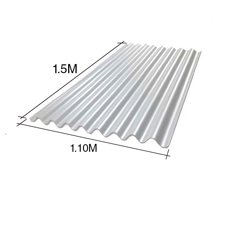 Chapa sinusoidal acanalada cincalum techos C25 1.5m x 1.1m x 0.5mm